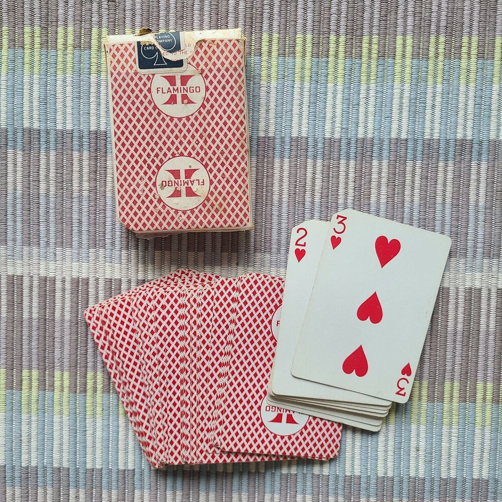 Vintage Flamingo Hotel Casino Playing Cards Original Box Las Vegas Memorabilia